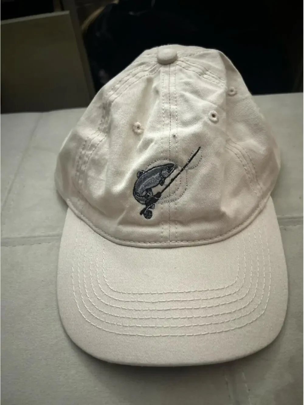 Women's Cream and Tan Hat